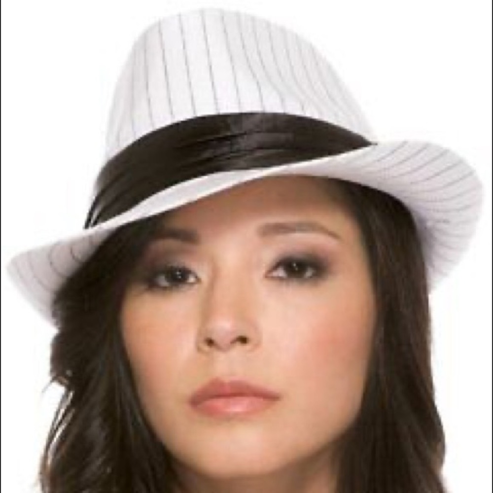 Forplay UK Pinstripe Fedora Hat